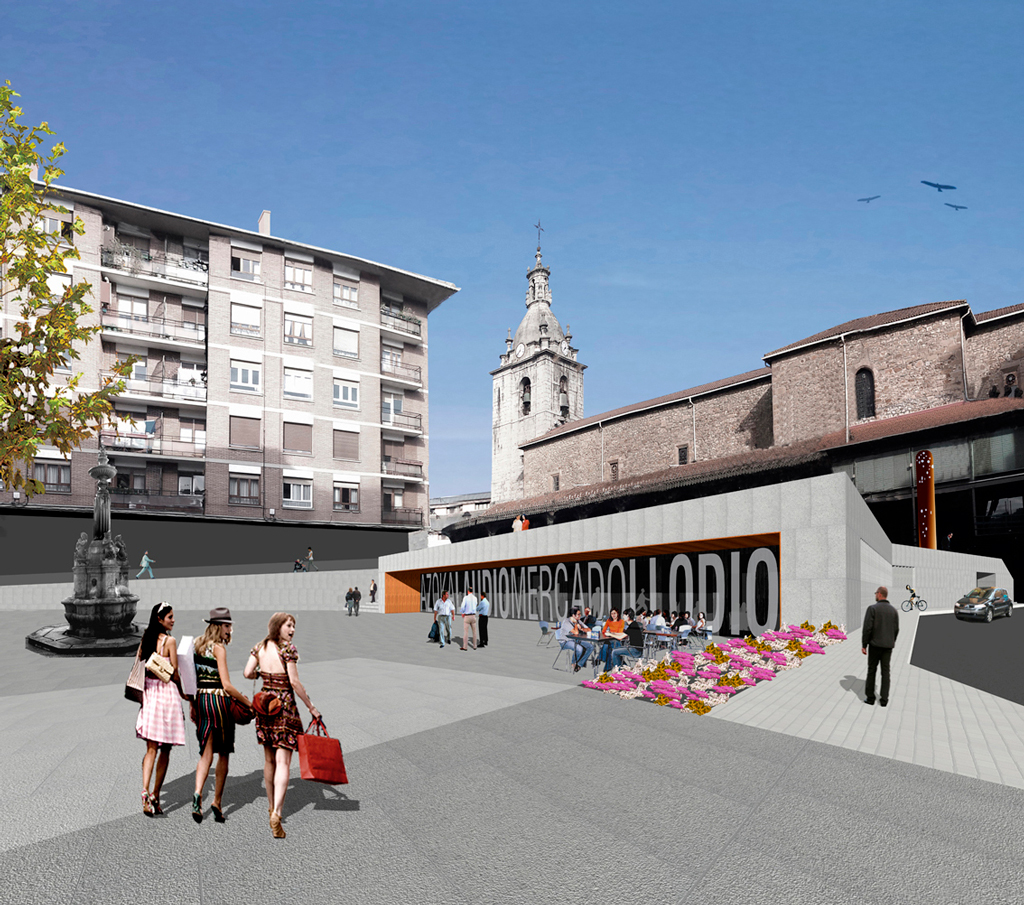 Proyecto de la nueva plaza y mercado de abastos de Laudio Llodio, Álava.
